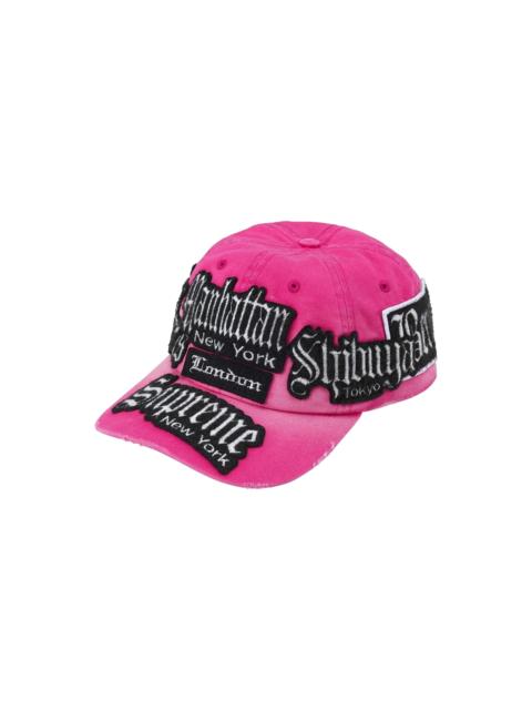 Supreme City Patches 6-Panel Hat "SS26 - Pink" SU27534