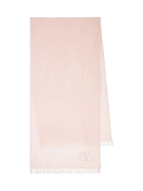 Valentino VLogo cashmere and silk blend scarf