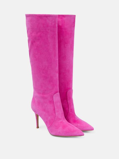 Gianvito Rossi Hansen 85 suede knee-high boots