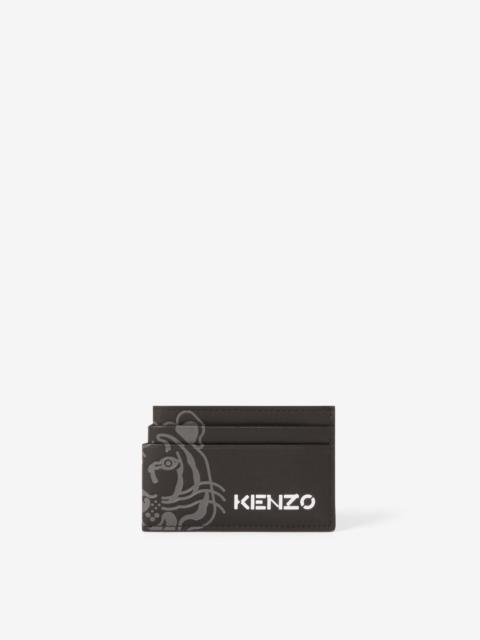 KENZO K-Tiger leather card holder