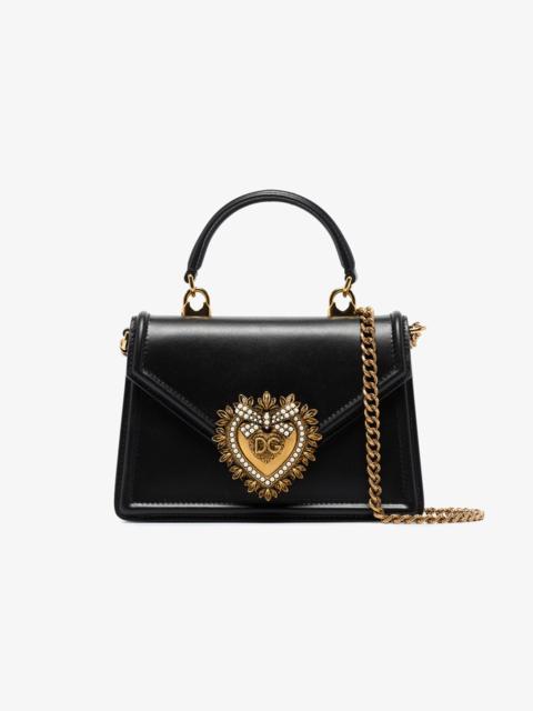 Dolce & Gabbana black Devotion mini leather Tote Bag