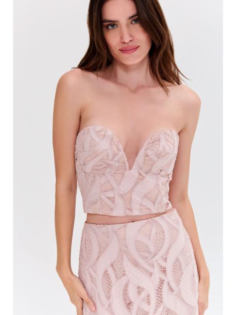 PatBO AURA LACE BUSTIER TOP