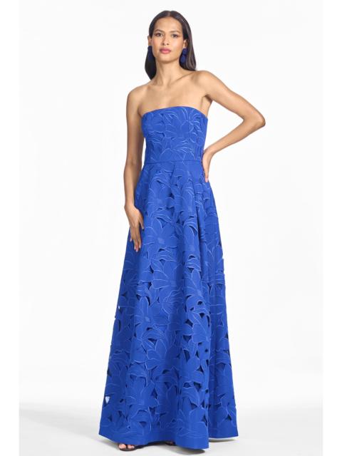 SACHIN & BABI ANASTASIA GOWN - IMPERIAL BLUE