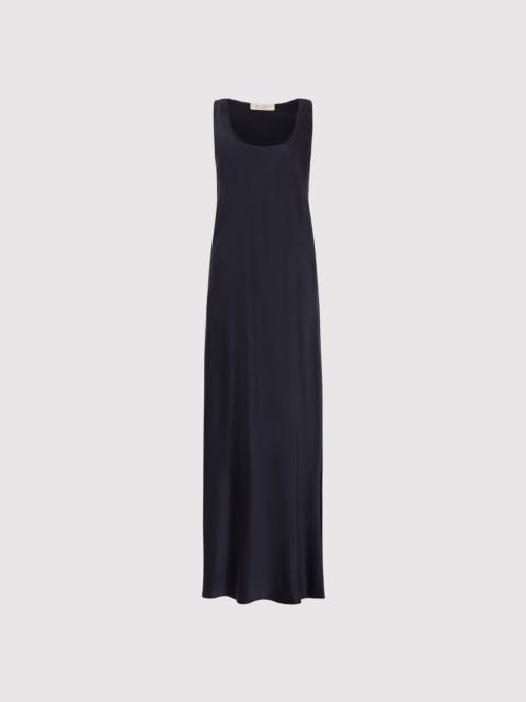ST. AGNI Soft Silk Bias Tank Dress - Inkwell