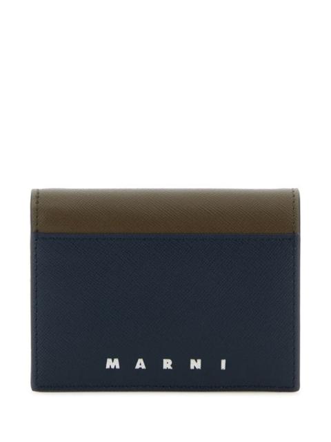 Marni Two-tone leather wallet