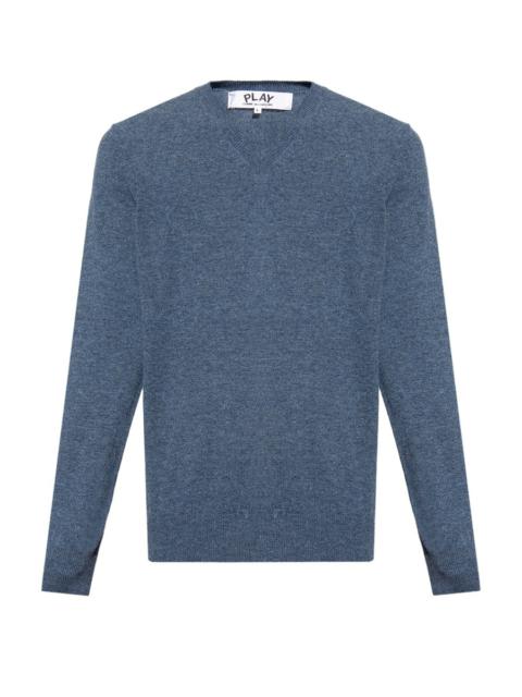 Comme des Garçons PLAY 심장 잡아당기기 모직 잠바