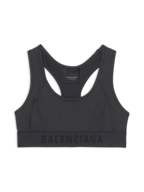 BALENCIAGA Women's 3b Sports Icon Athletic Sports Bra in Black