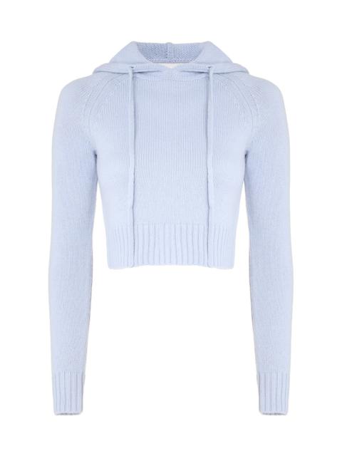 NATURA CROPPED HOODED SWEATER