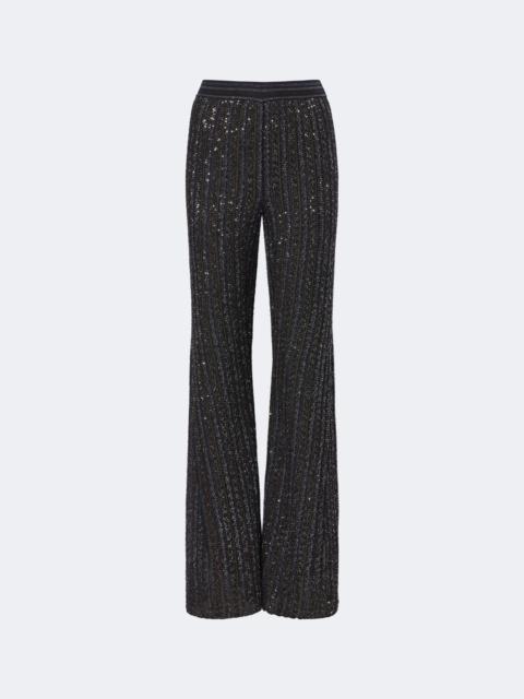 Missoni Knitted sequined wide-leg pants
