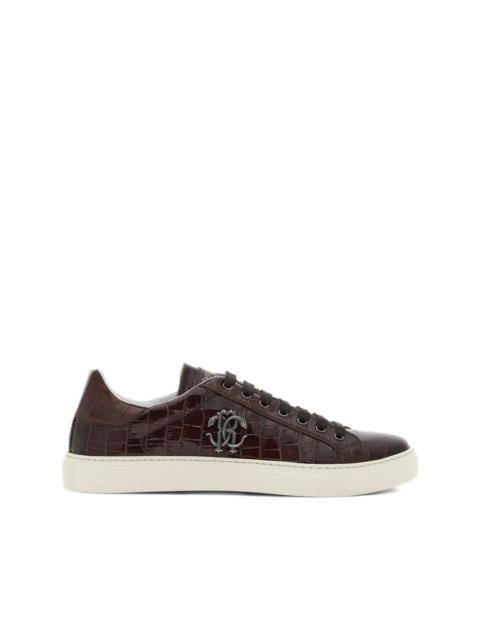 Roberto Cavalli RC Monogram-plaque sneakers