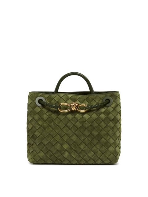Bottega Veneta Green Small Andiamo Suede Bag