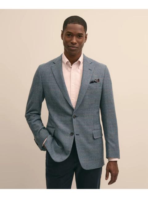 Brooks Brothers Classic Fit Wool-Cotton Blend Hopsack Houndstooth Sport Coat