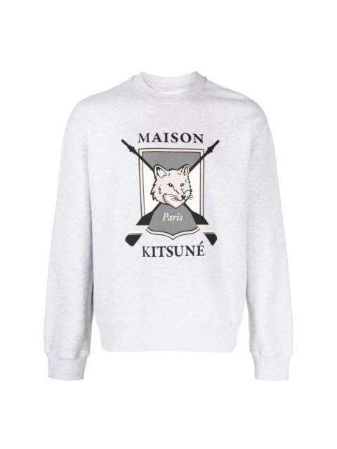 Maison Kitsuné logo-print cotton sweatshirt