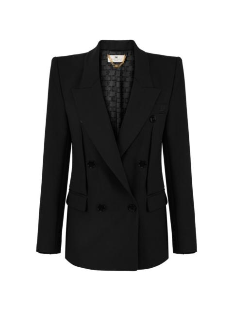 ELISABETTA FRANCHI double-breasted peak-lapels blazer