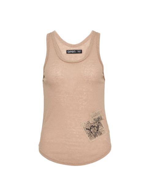 OPEN YY YY Patch Lounge Sleeveless Tank Top