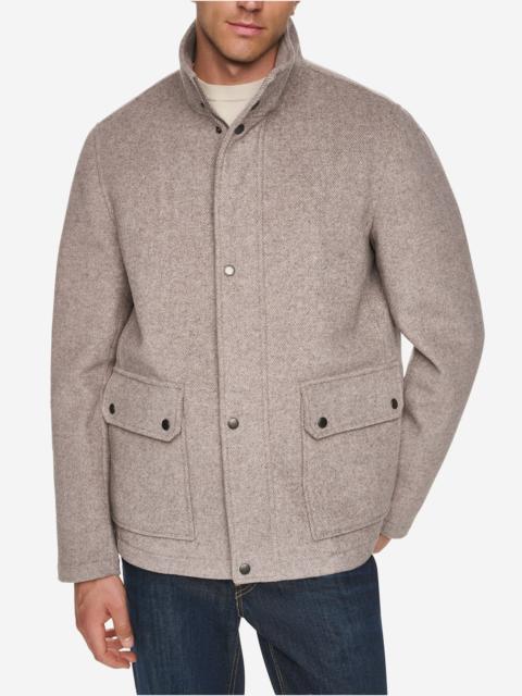 COLE HAAN Men's Twill Wool Barn Jacket