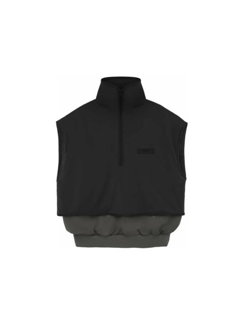 ESSENTIALS Fear of God Essentials Nylon Fleece Mockneck Vest Ink/Jet Black