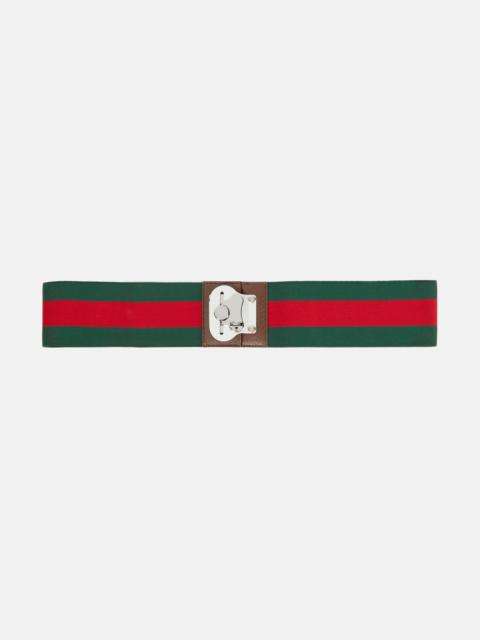 GUCCI Web Stripe luggage strap