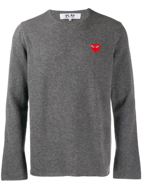 Comme des Garçons PLAY appliqué heart sweater