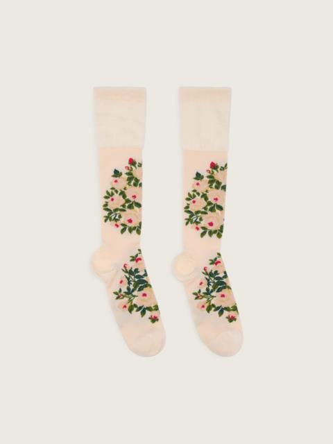 Simone Rocha Rose Bouquet Jacquard Socks