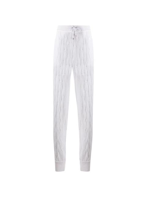 cable knit trousers
