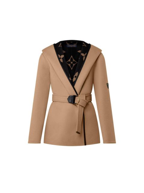 Louis Vuitton Signature Short Hooded Wrap Coat