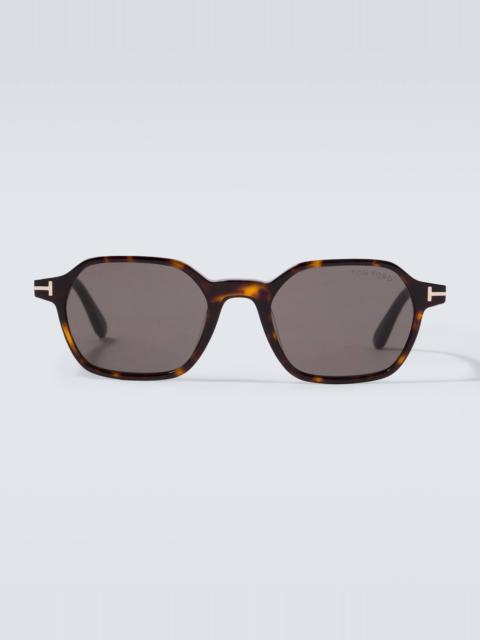 TOM FORD Joey square sunglasses
