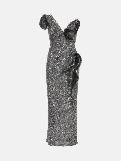 MATICEVSKI Spellbind embellished strapless gown