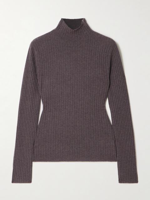 arch4 Ariana Ribbed Turtleneck Cashmere Sweater