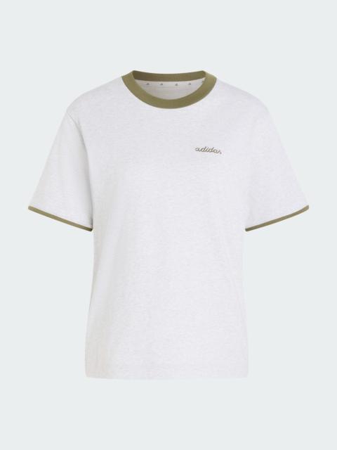 adidas Seasonal Essentials Colorpop T-Shirt with Embroidered Graphic