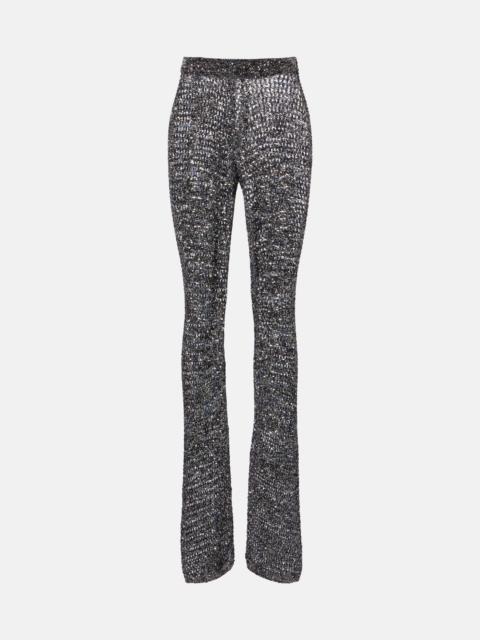 Missoni Sequined lamé flared pants