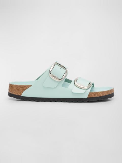 BIRKENSTOCK Arizona Leather Dual-Buckle Slide Sandals