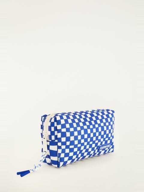 FARM RIO Blue Checkered Dream Pouch Bag