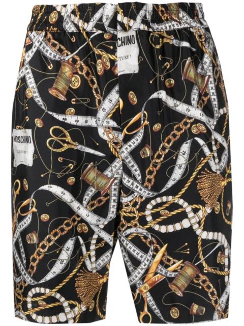 Moschino chain-print bermuda shorts