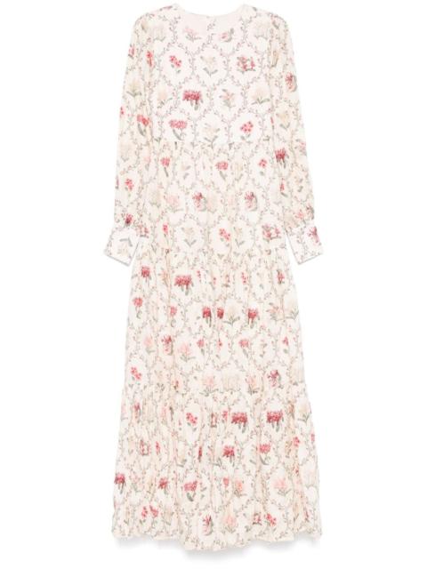 Agua by Agua Bendita Nuez Orquidea maxi dress