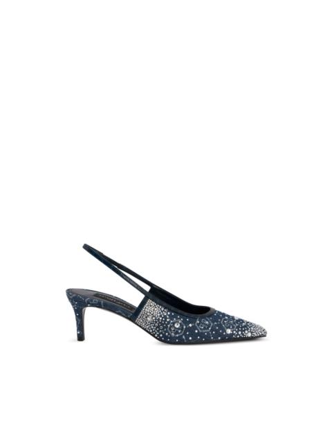 PHILIPP PLEIN monogram strass heeled pumps