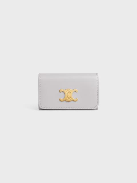 CELINE TRIOMPHE KEY CASE in Shiny calfskin