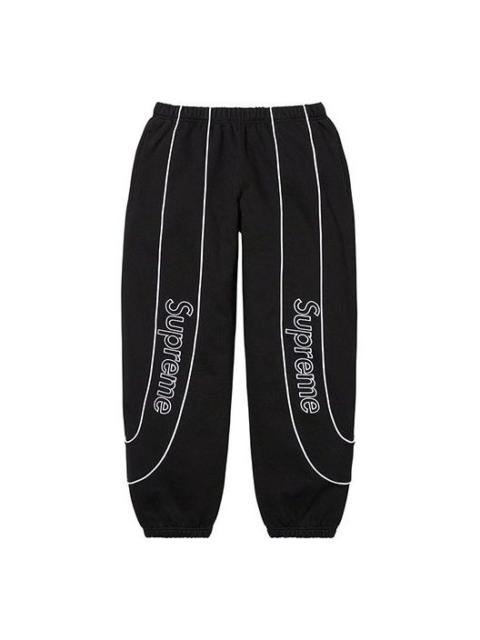 Supreme Supreme Track Paneled Sweatpants 'Black White' SUP-FW21-167