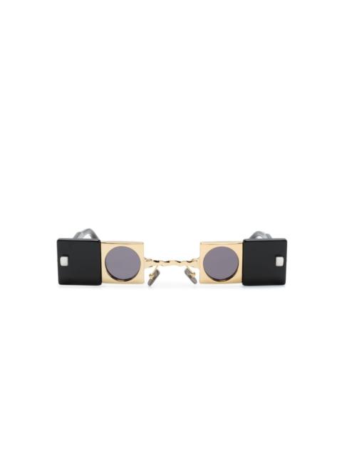 Kuboraum Q50 geometric-frame sunglasses