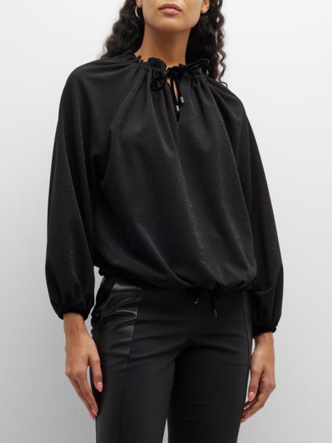 EMPORIO ARMANI Shimmer Jersey Parachute Top