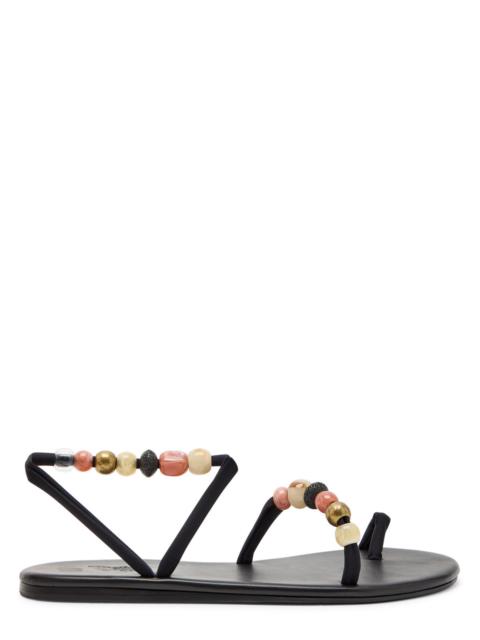 ANCIENT GREEK SANDALS Ancient Greek Sandals Eleftheria Beaded Leather Sandals
