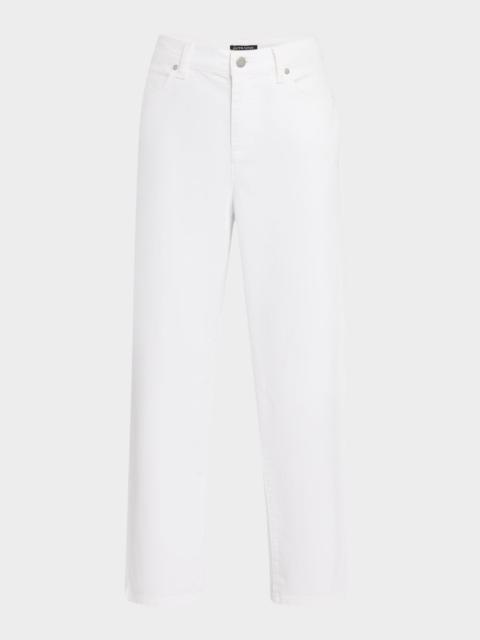 EILEEN FISHER Cropped Stretch Cotton Denim Jeans