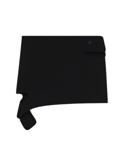 courrèges loop-knit mini skirt