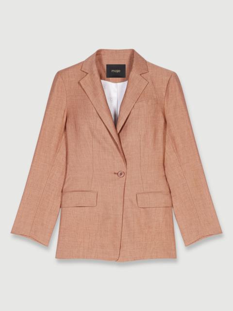 maje Linen suit jacket