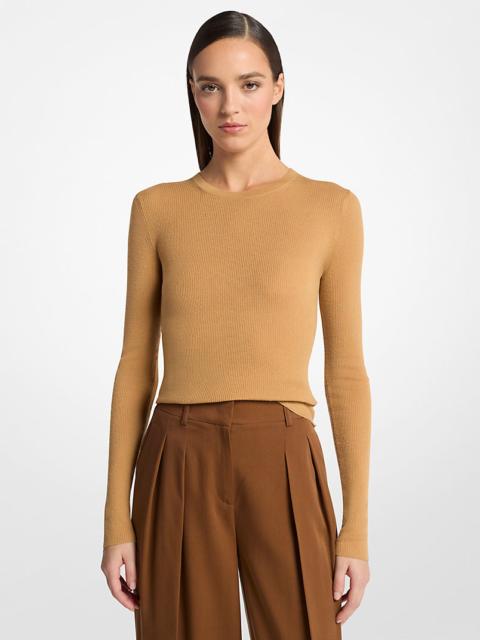 MICHAEL KORS COLLECTION Hutton Featherweight Cashmere Sweater