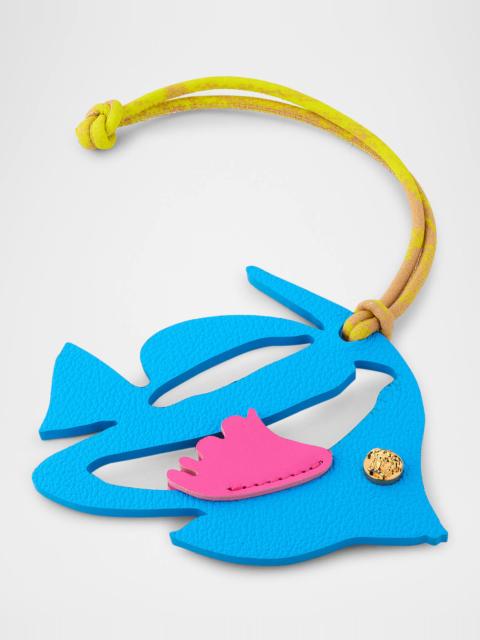 VERSACE Fish Calf Leather Bag Charm