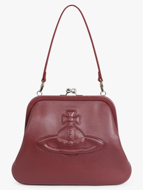 Vivienne Westwood VIVIENNE GRAINED CLUTCH BAG | RED