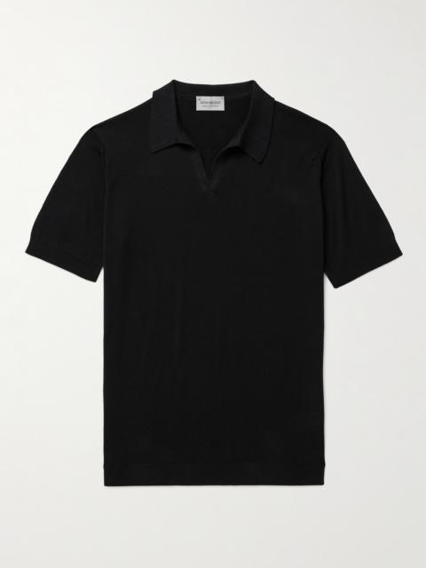 JOHN SMEDLEY Noah Sea Island Cotton Polo Shirt