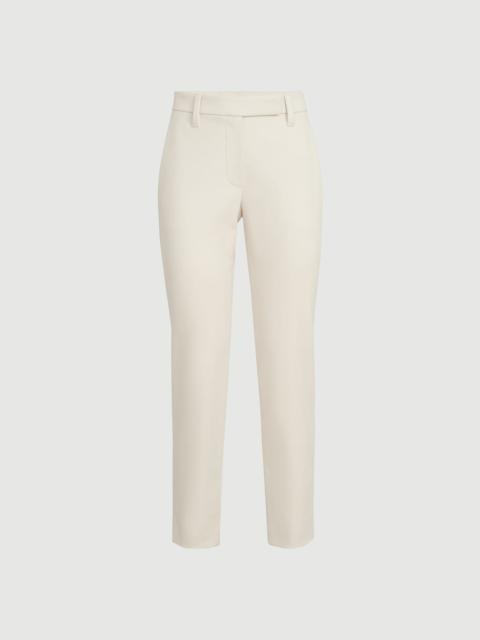Brunello Cucinelli Stretch cotton cover slim fit trousers