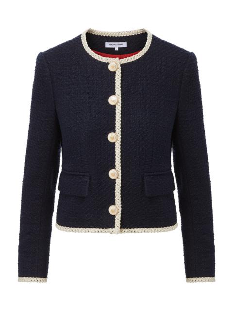 MABEL COLLARLESS TWEED JACKET